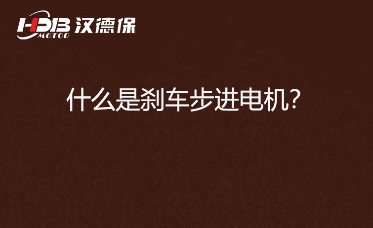 什么是剎車步進電機？